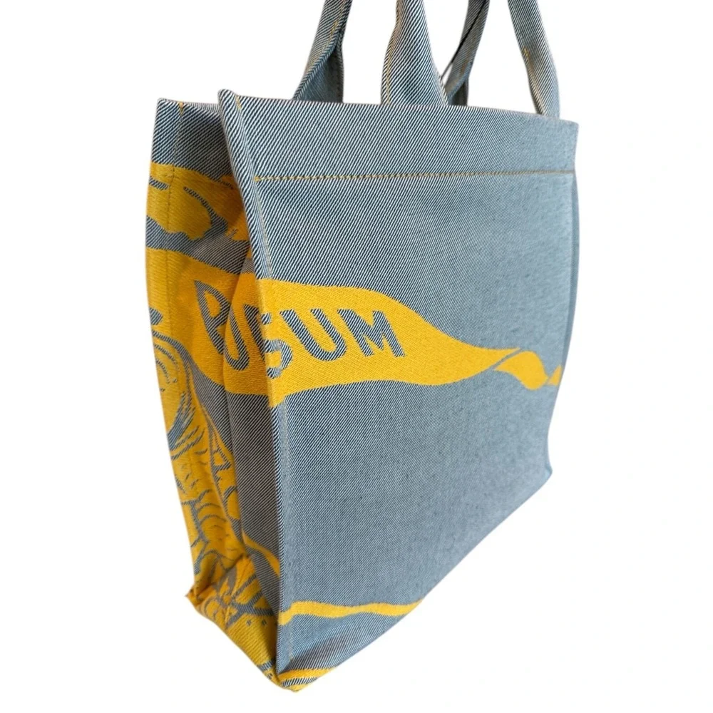 Burberry Unisex Cotton LL EKD Tote in Sunflower, large, with graphic, 8090858 - Picture 4 of 13